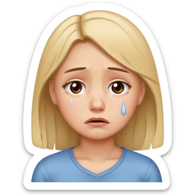 GIRL cry sticker