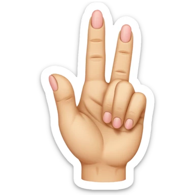 Hand emoji middle finger Aage honi chahie sticker