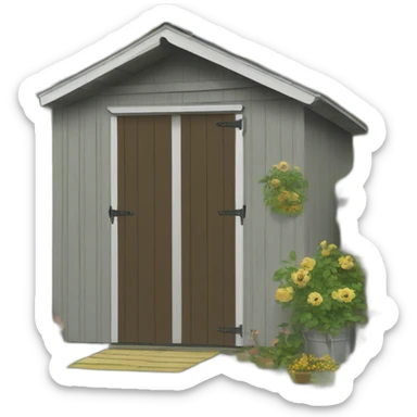 painting a shed sticker