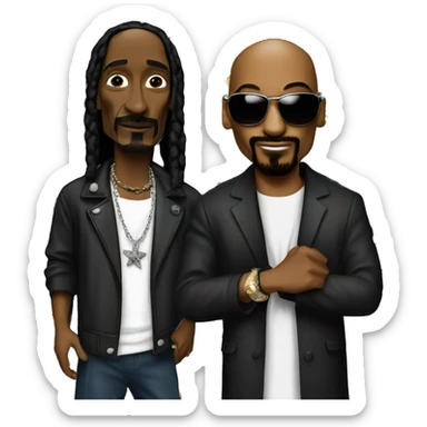 Snoop dogg with Tupac sticker