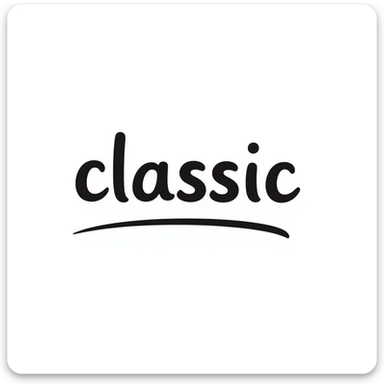 Change the text on the sign to say 'classic' instead of 'wat da', keeping the hand drawn doodle style and the sign very large. sticker