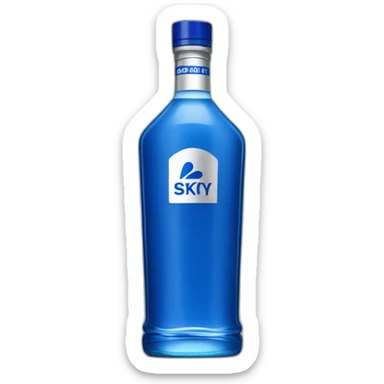 Skyy vodka bottle  sticker