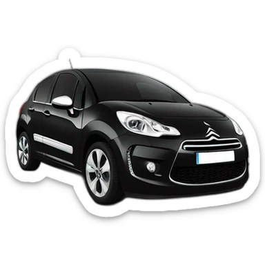 Citroen c3 2013 black sticker