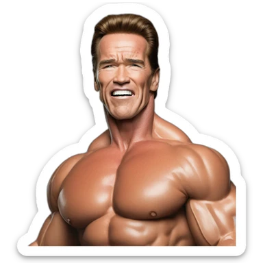 arnold schwarzenegger mimics shia labeouf meme sticker