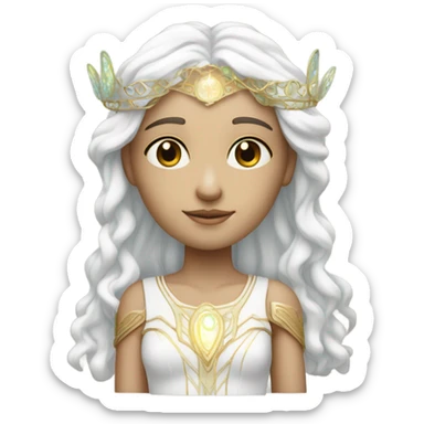 astrology virgo male white the maiden iridescent  sticker