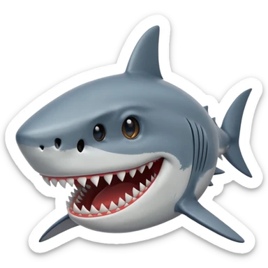 SHARK HAPPY FACE POV sticker