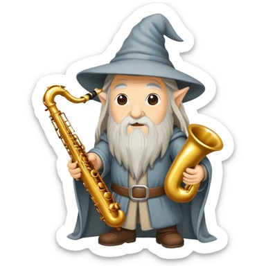 Epic Sax Gandalf emoji sticker