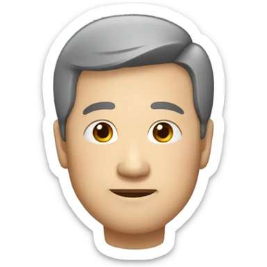 Chinese man in his 50s sticker