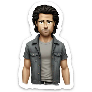 Brad Pitt from fight club sticker