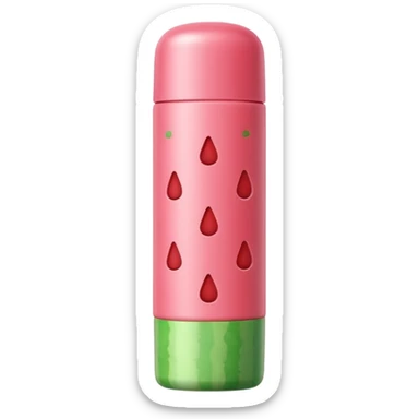 Dot and key watermelon sunscreen stick sticker