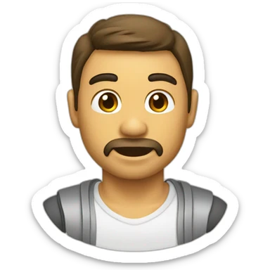 mini masajeador de cuello sticker