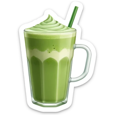 Ice macha latte  sticker