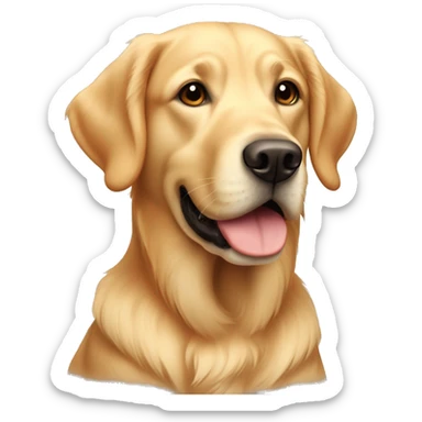 golden retriever labrador with smooth skin sticker