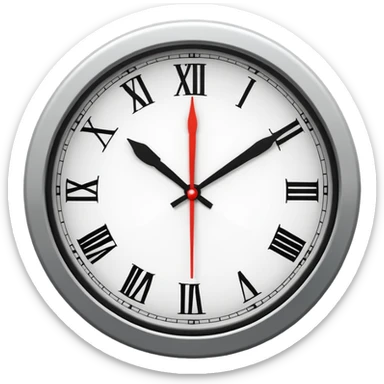 analog clock sticker