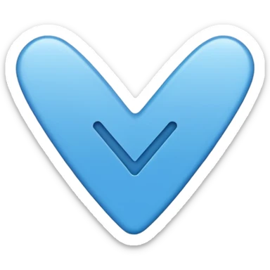 Checkmark blue sticker