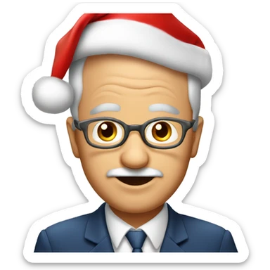 Père Noël Gross est mignon  sticker