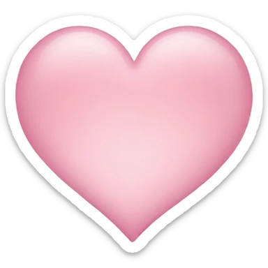 baby pink heart sticker