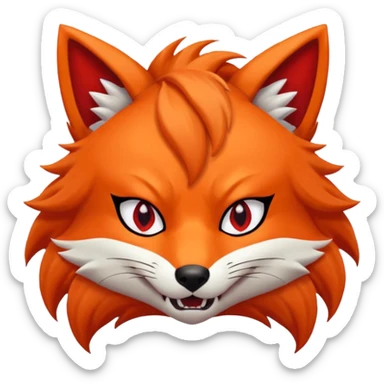 Kurama Anime 9 tails sticker