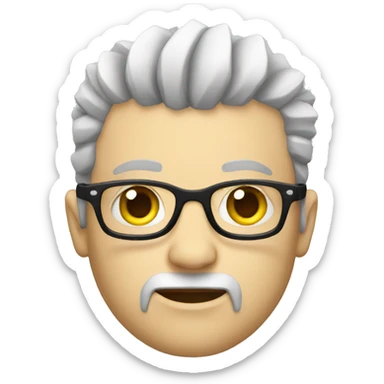 punk white guy sticker