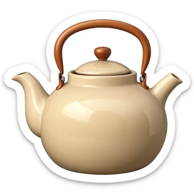 beige teapot smeg sticker