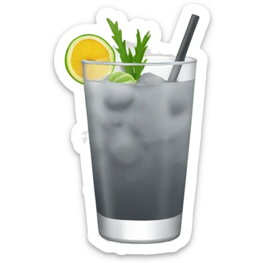 Grey ocktail  sticker