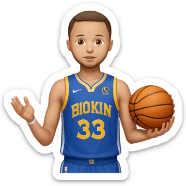 Stephen Curry in basketball player sticker