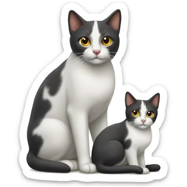 two italian cats sticker