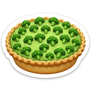 Broccoli pie sticker