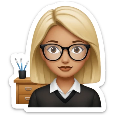 girl expert in interior design sticker