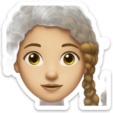 girl-designer-with-brown-hair-green-eyes sticker