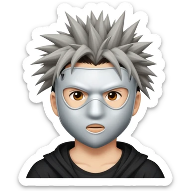 "- Nam
- 15 tuổi
- Da trắng
- Đầu đinh
- Đeo khẩu trang, mặt khó chịu
" sticker