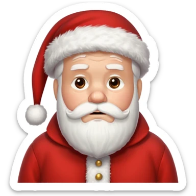 Very tired santa clause sticker