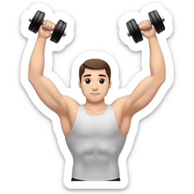 anterior deltoid dumbbell raise sticker