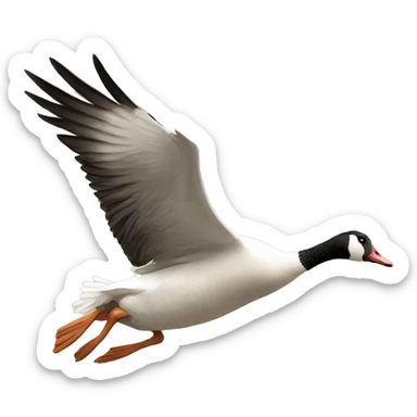 Goose flying sticker