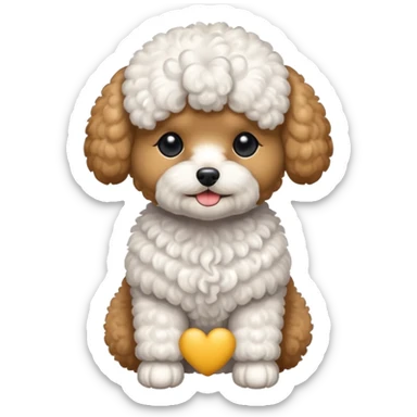 toy poodle sticker