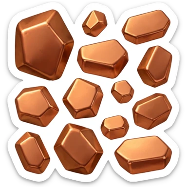 copper nuggets sticker