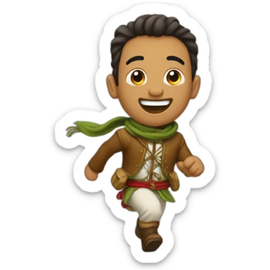 esquimau sautant de joie  sticker