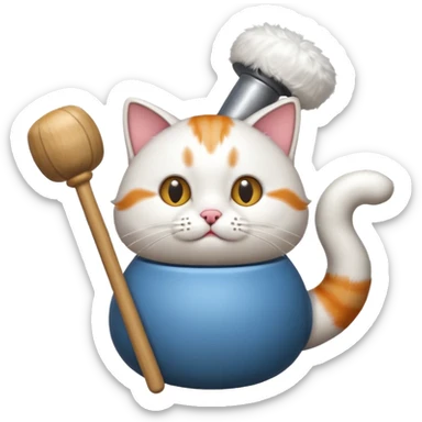 кот с вантузом танцует sticker