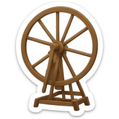 Spinning wheel sticker