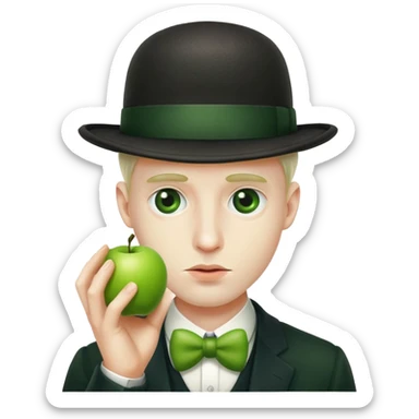 Magritte “the son of man”  sticker