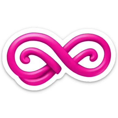 Infinity love pink  sticker