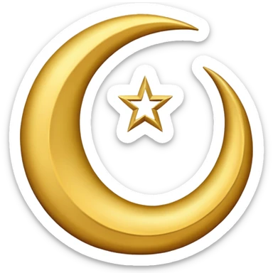 islam moon sticker