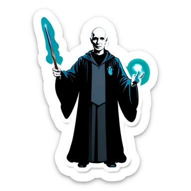 Harry Potter and Lord Voldemort sticker