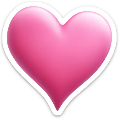 Pink heart sticker
