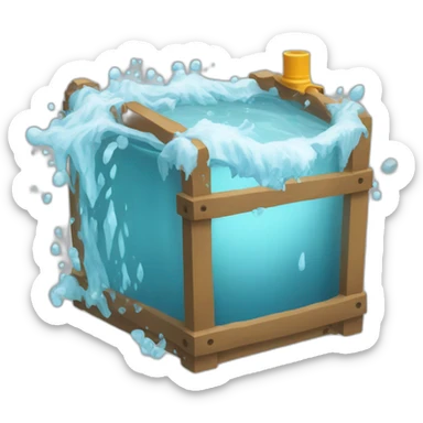 Dangerous water can prohibited sticker