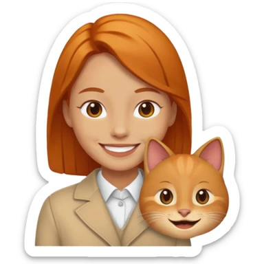 Chat roux sticker