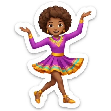 create a person emoji of Barcavibe is the superpower name Brings energy, momentum, and structure more fun and dancing more coloful sticker