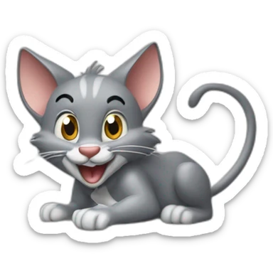 tom et jerry avec une ps4 sticker