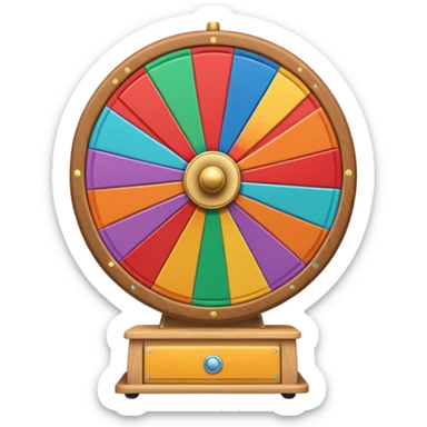 prize wheel side view sticker