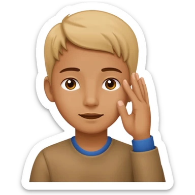 Sorry touch the ear sticker